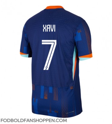 Holland Xavi Simons #7 Udebanetrøje EM 2024 Kortærmet